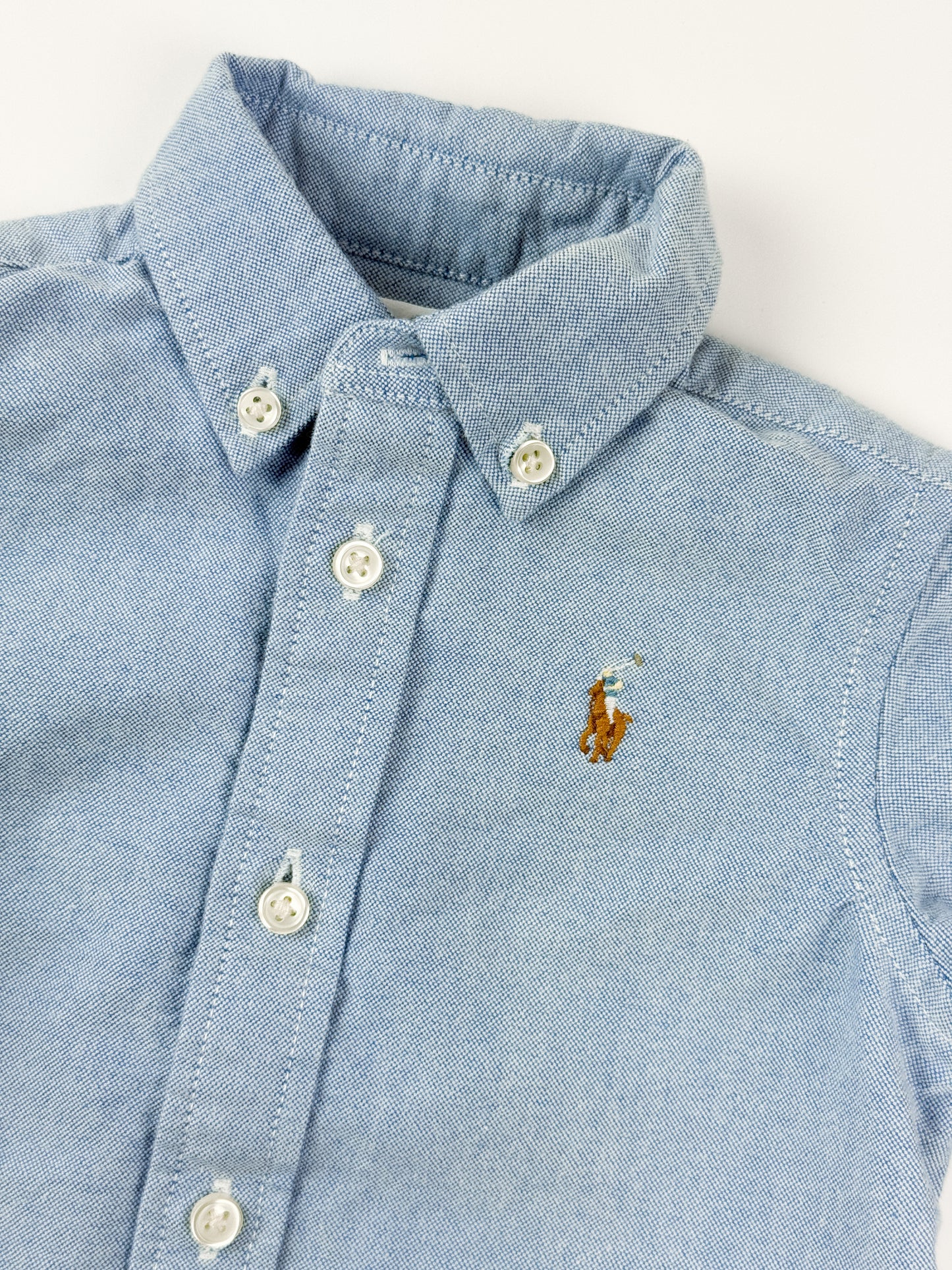 RALPH LAUREN BUTTON-UP - 6M
