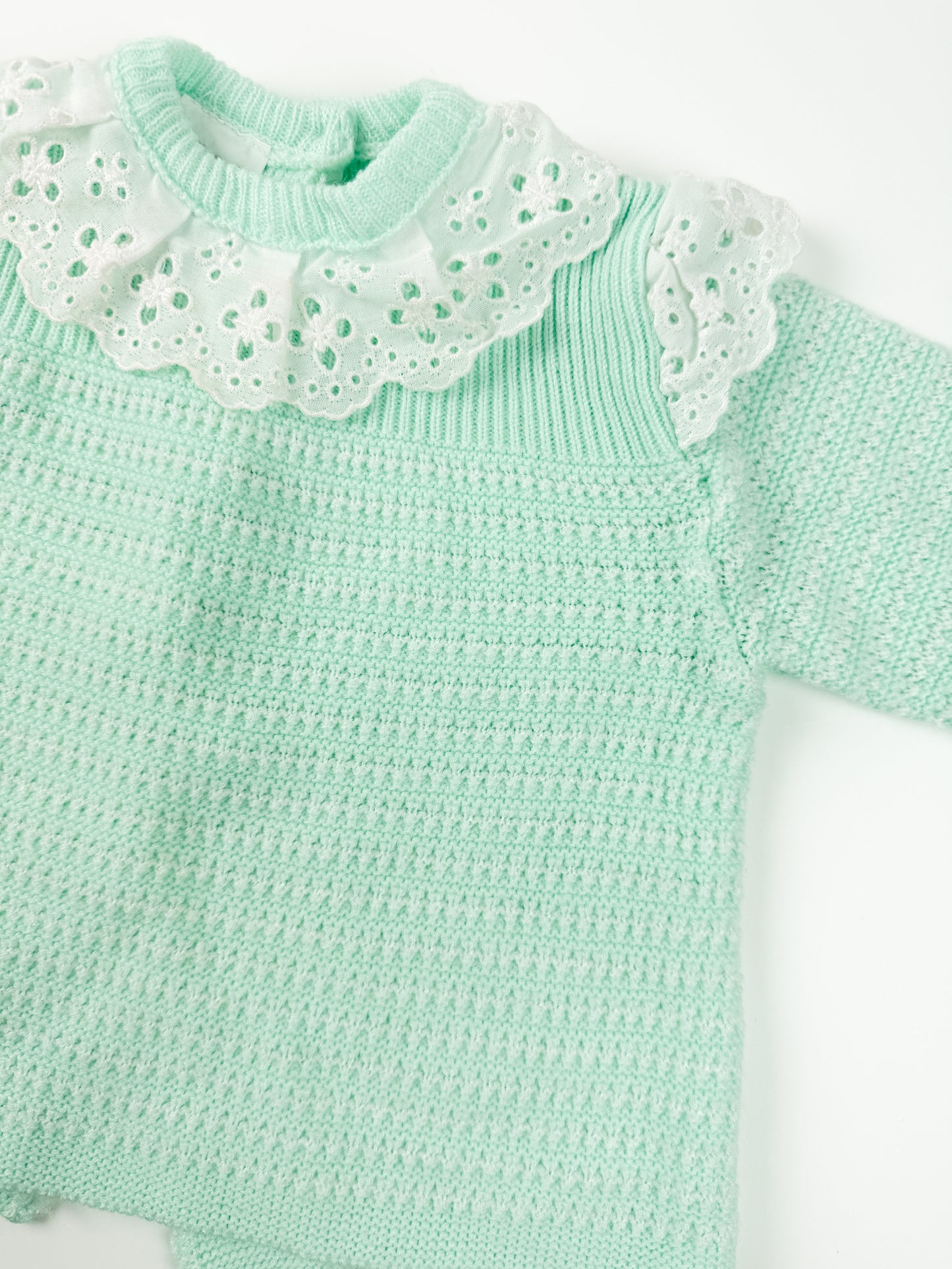 VINTAGE MINTY KNIT SWEATER - 12M