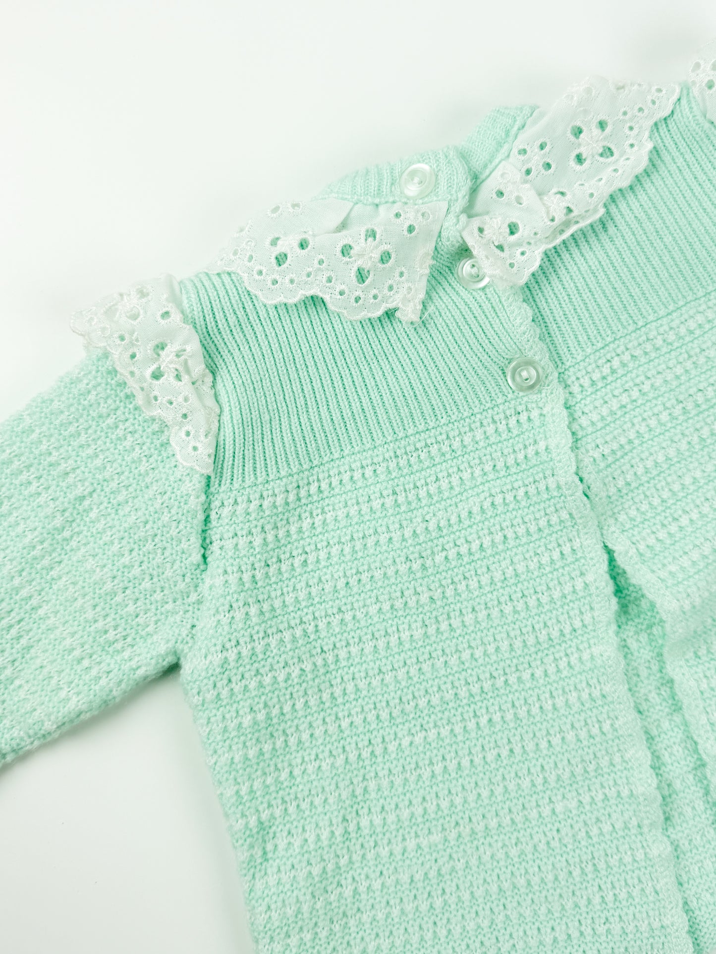 VINTAGE MINTY KNIT SWEATER - 12M