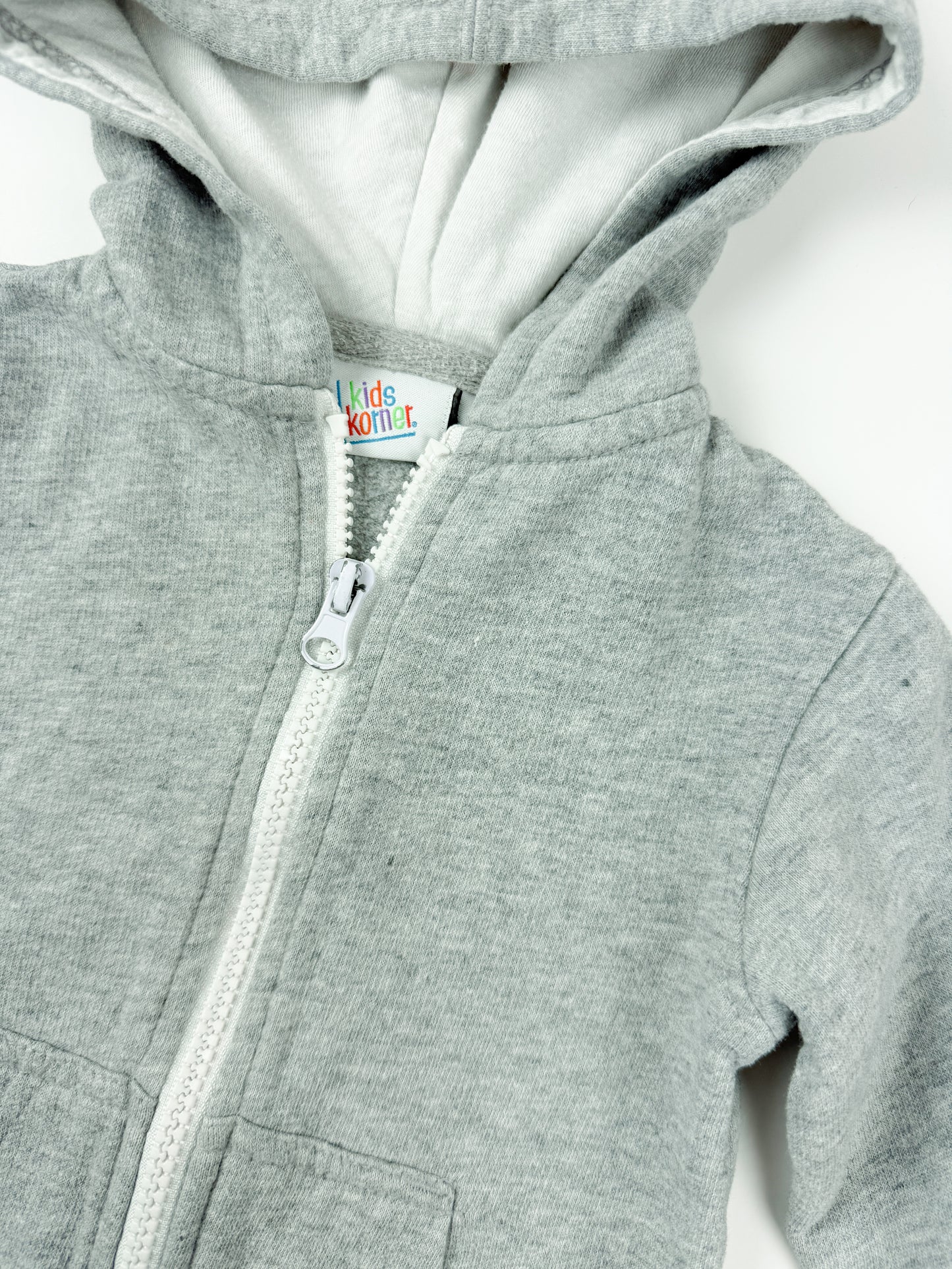 HEATHER GREY HOODIE - 9M