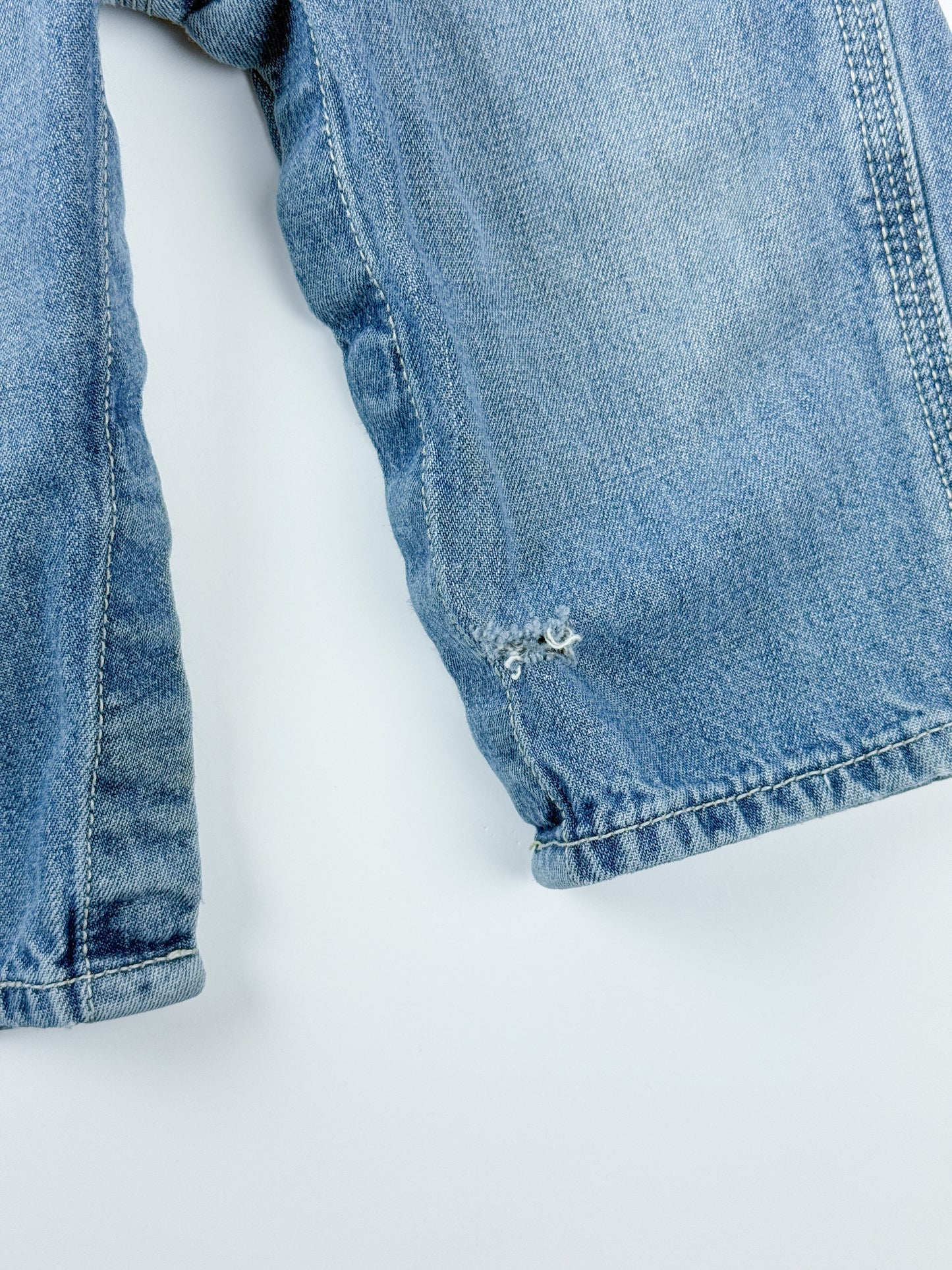 VINTAGE DENIM OSH KOSH OVERALLS - 9M