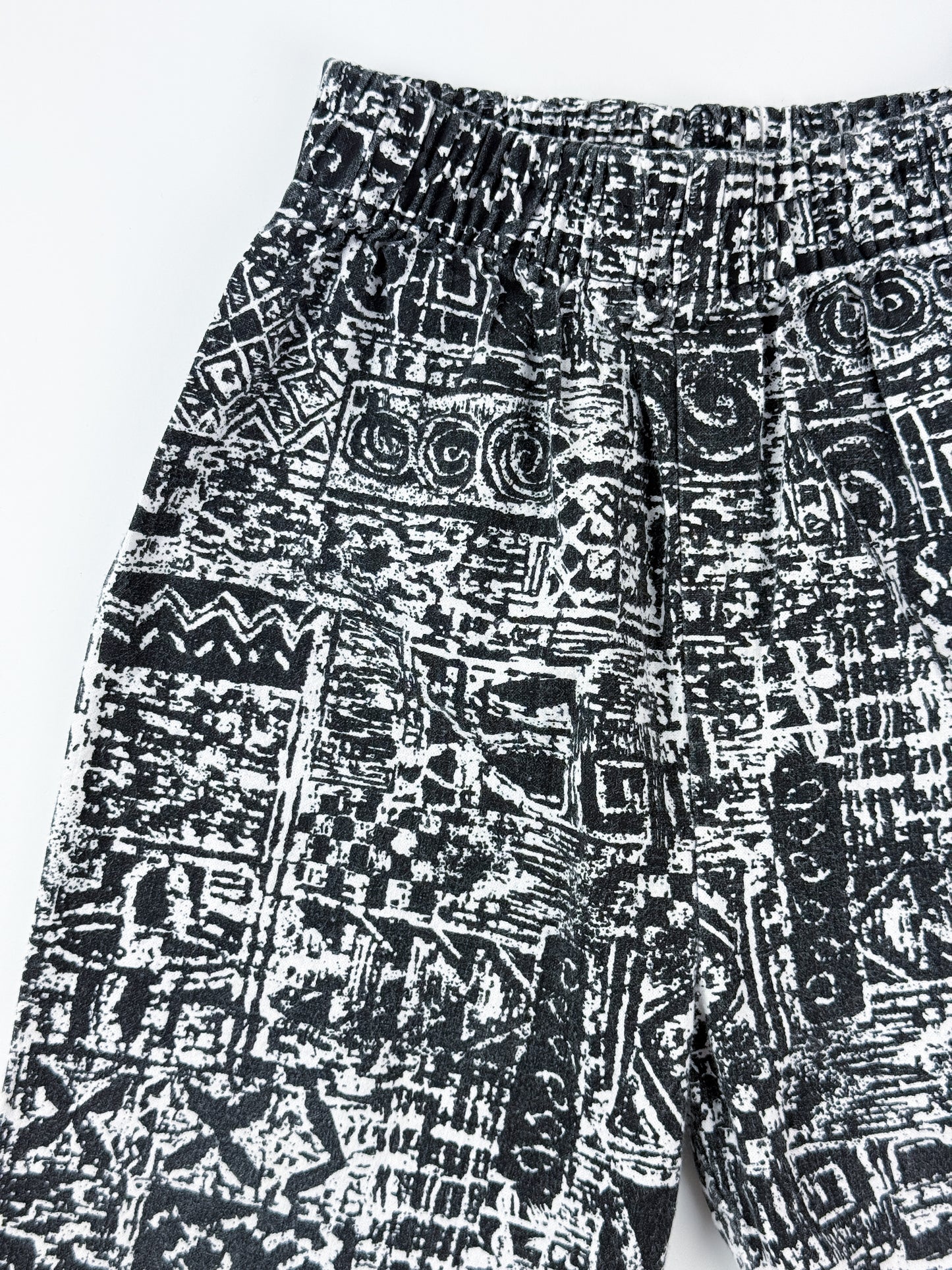 BLACK AND WHITE TODDLER PANTS - 2T