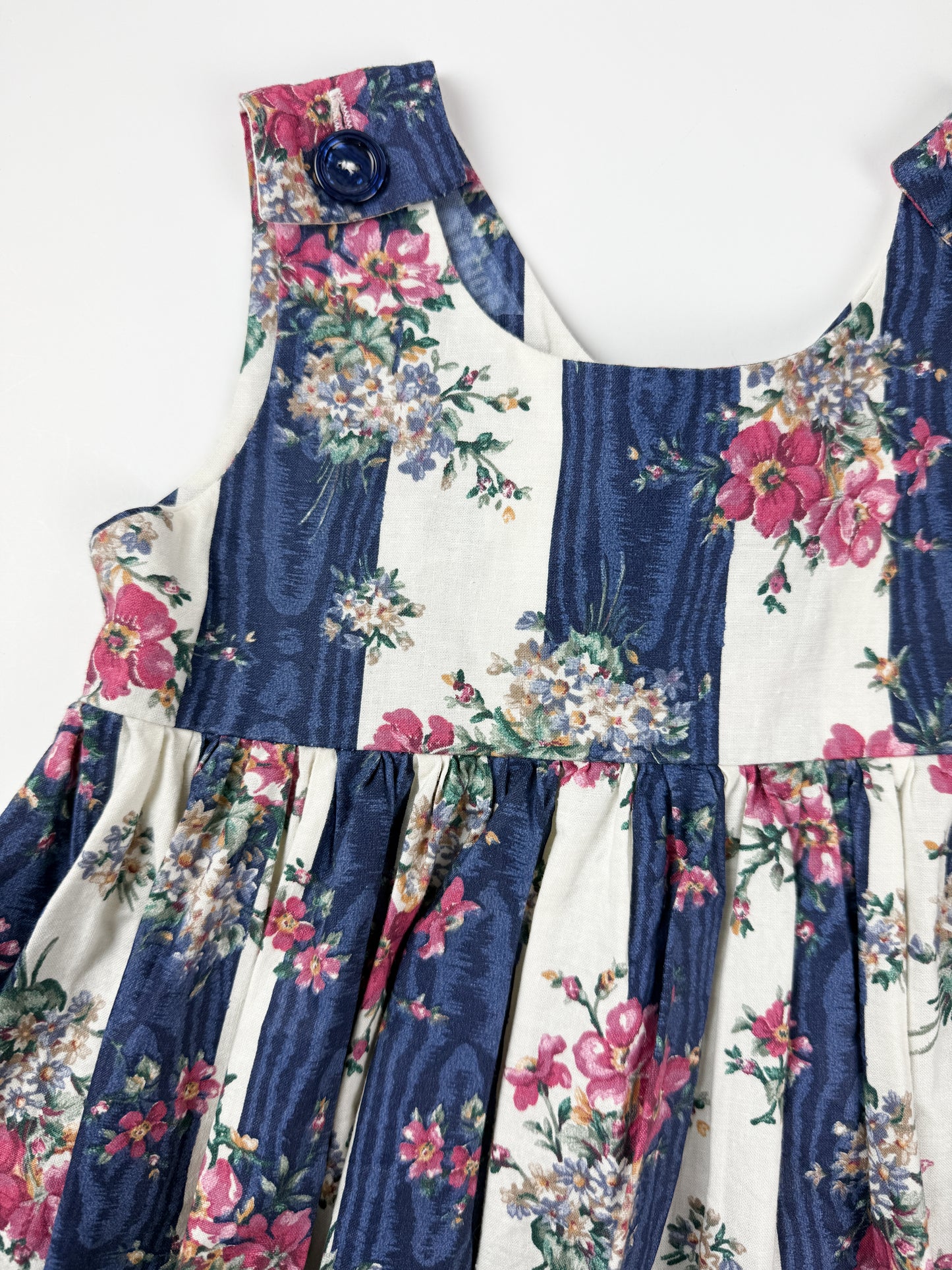 VINTAGE FLORAL DRESS - 2T