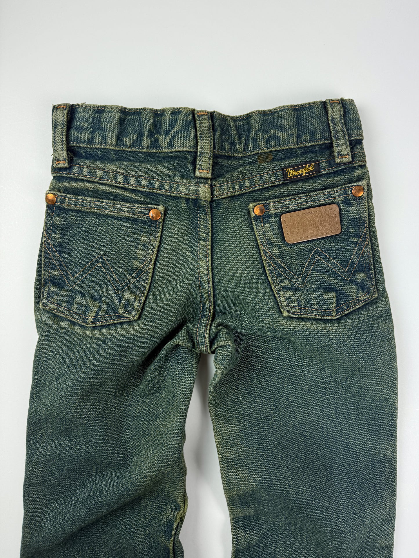 GREEN WASH WRANGLER JEANS - 5T