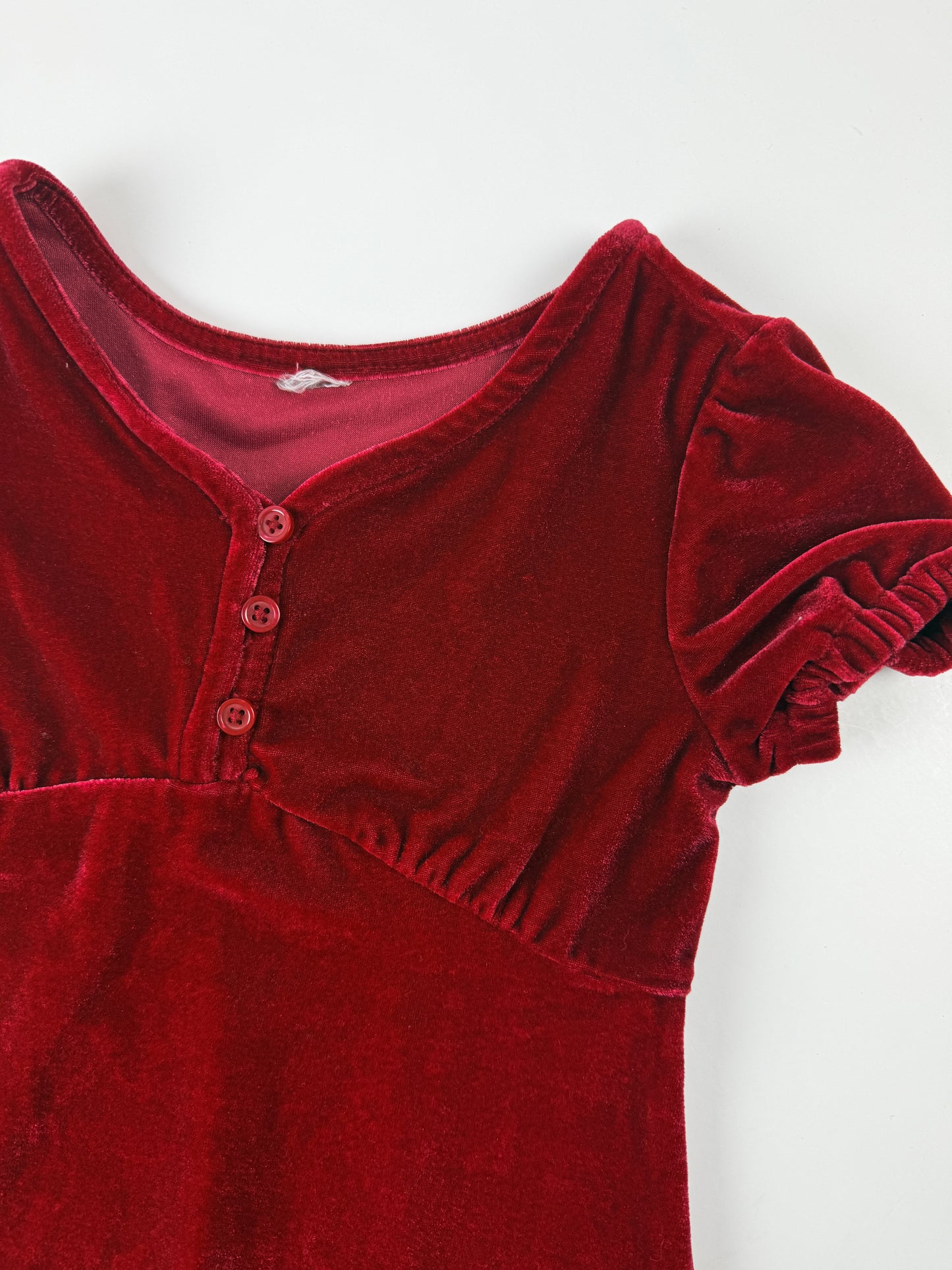 RED VELVET DRESS - 4T