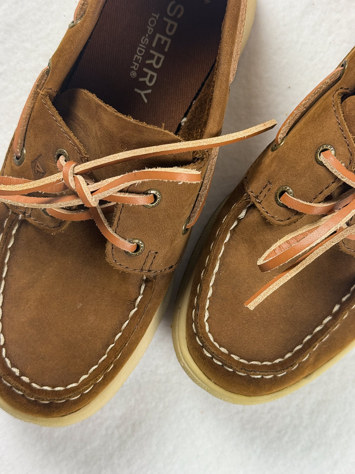 LEATHER SPERRY TOPSIDERS - 13C