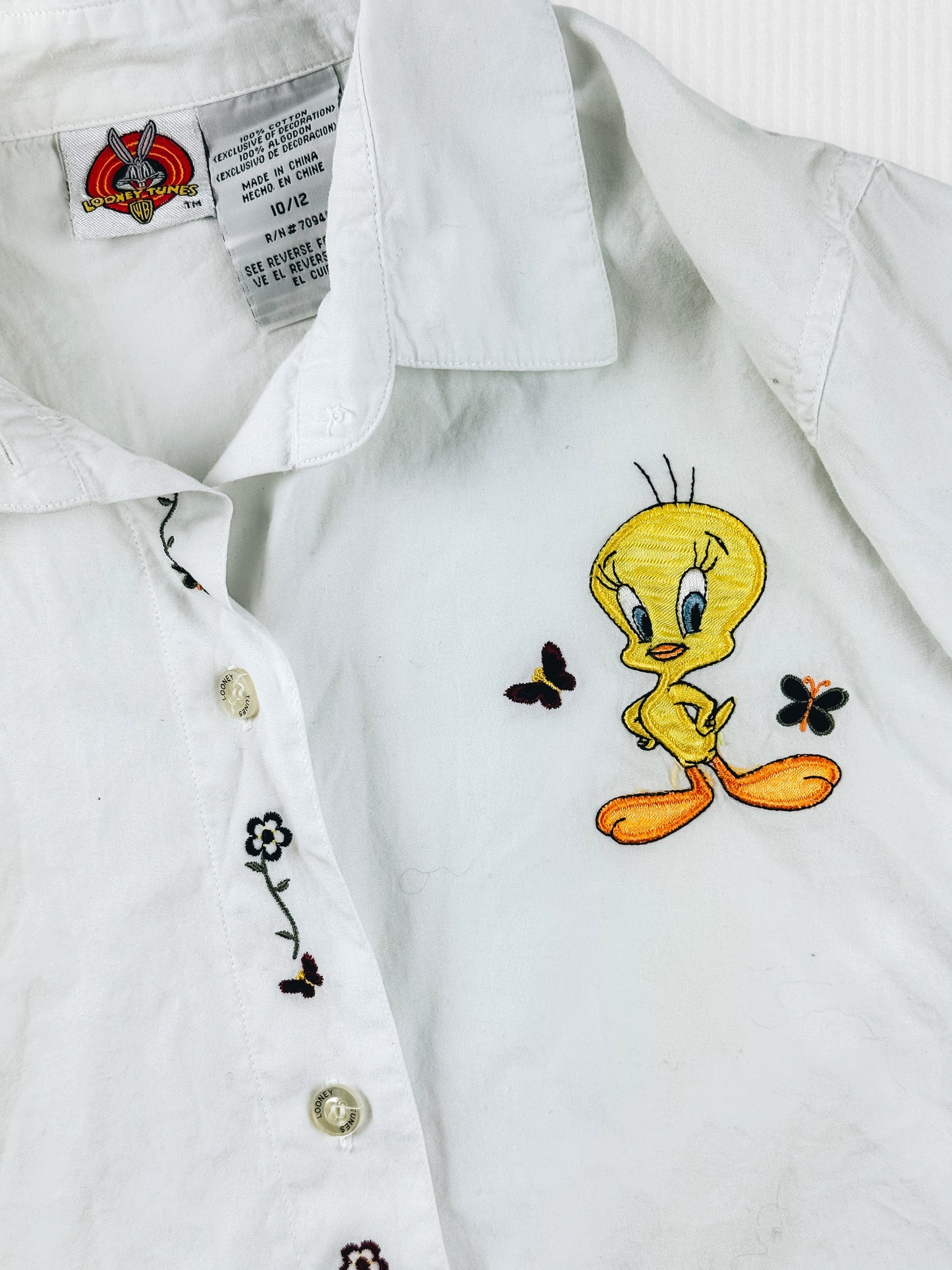 VINTAGE TWEETY BUTTON-UP - 10/12
