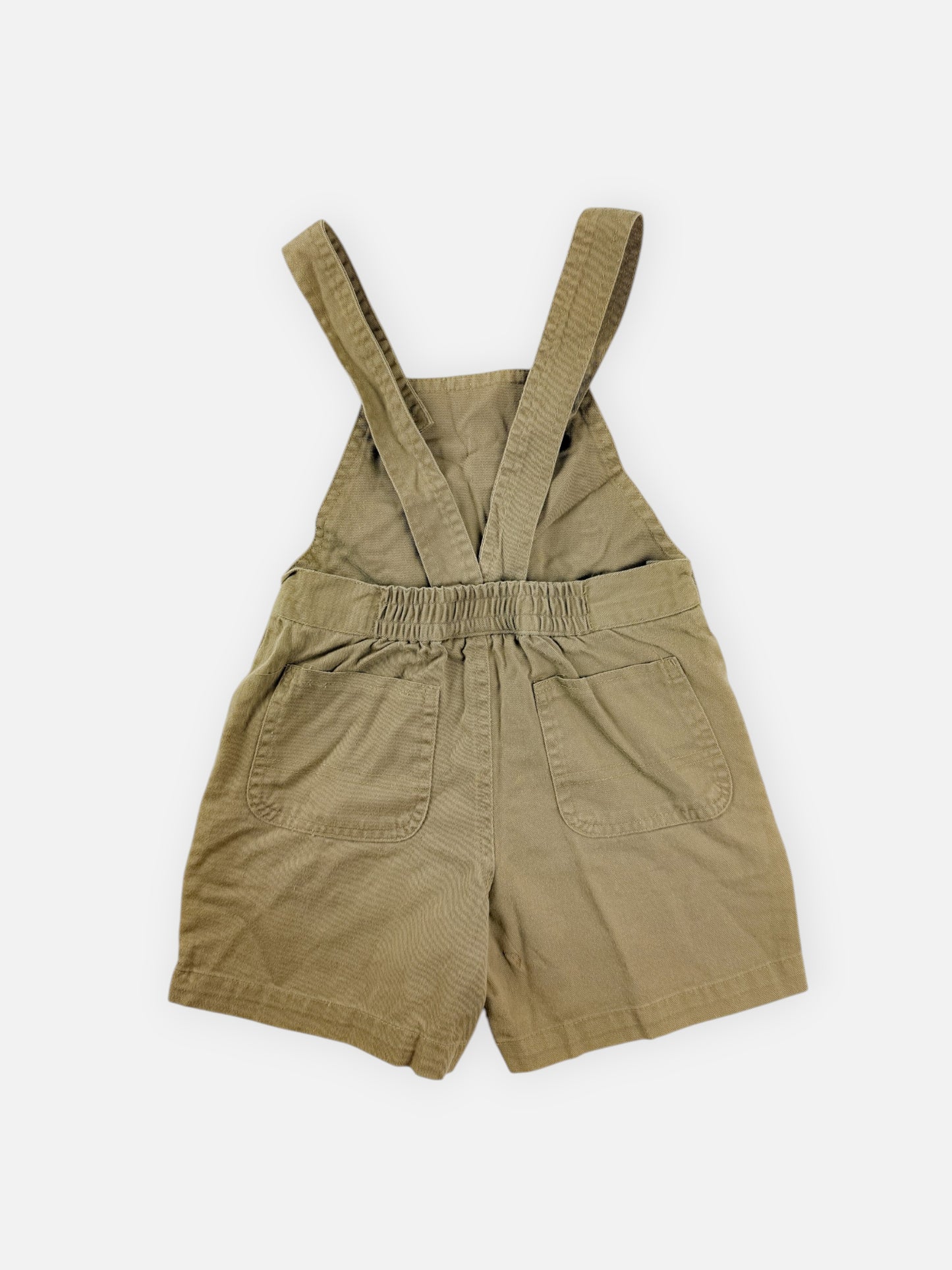 KHAKI BUGGY SHORTALLS - 3T