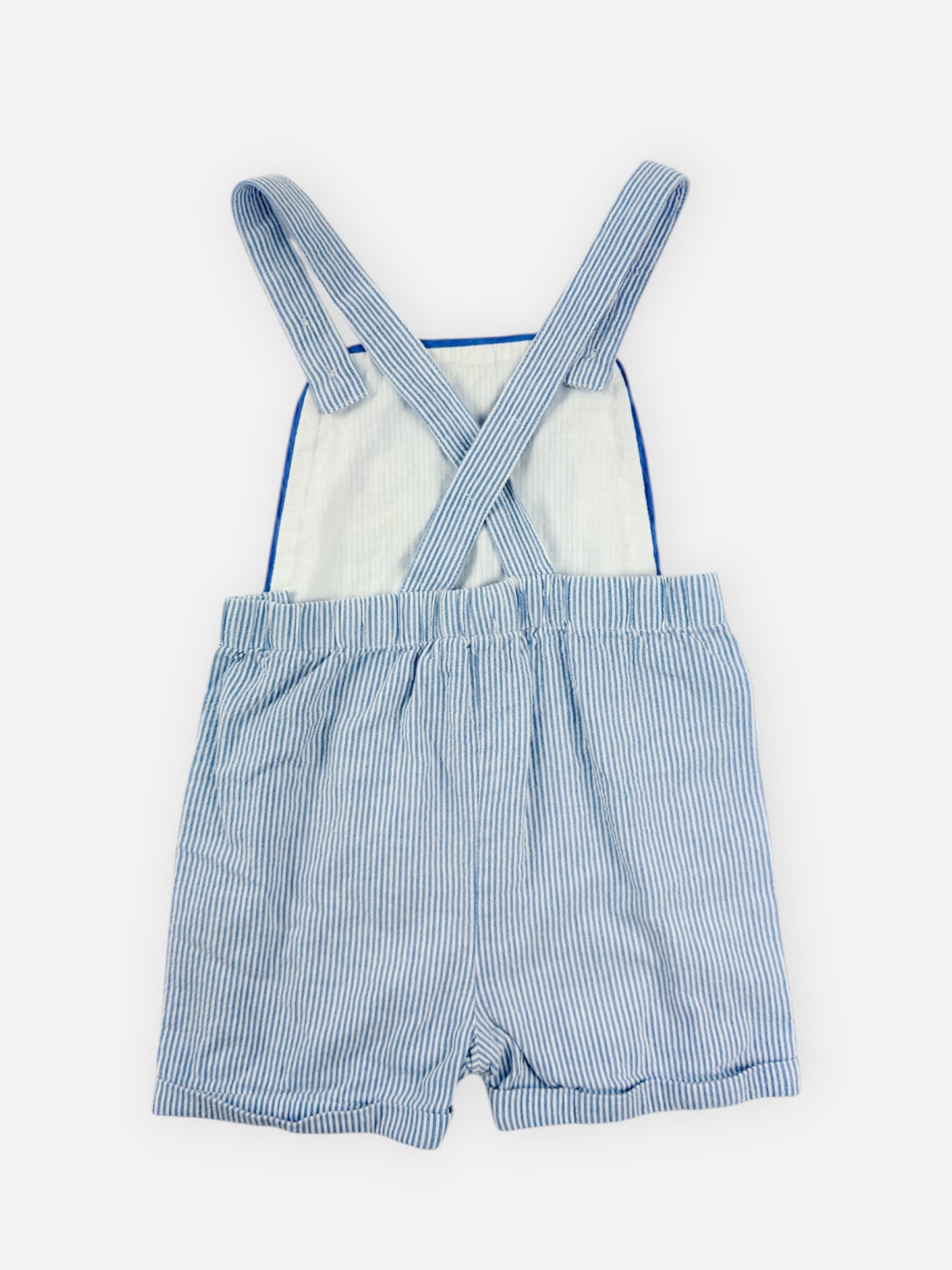 STRIPE BABY BODEN SHORTALLS - 24M