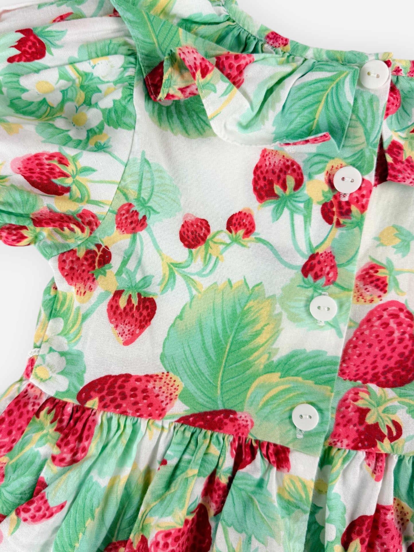 VINTAGE STRAWBERRY DRESS - 4T