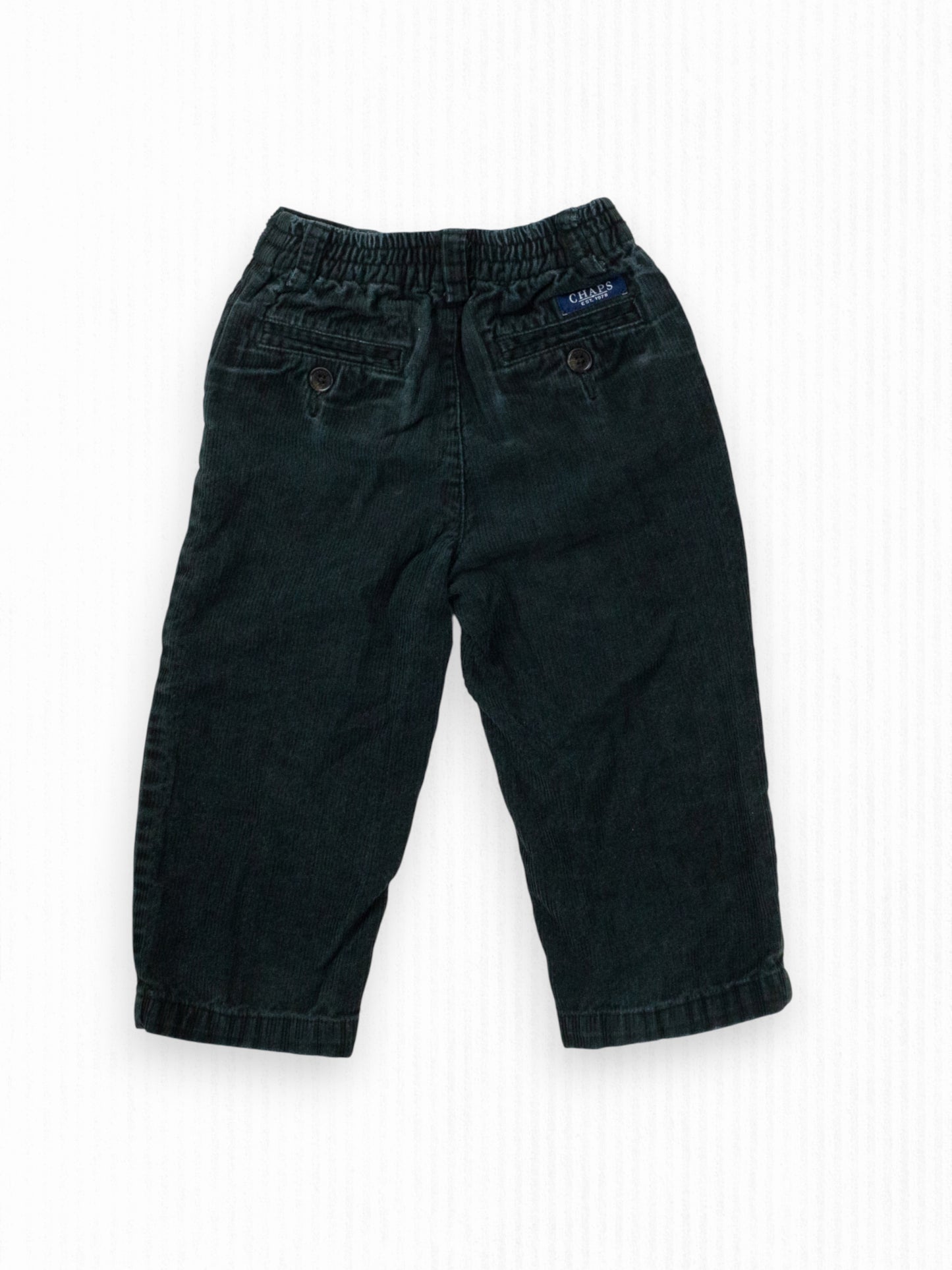 BLACK CORDUROY PANTS - 24M