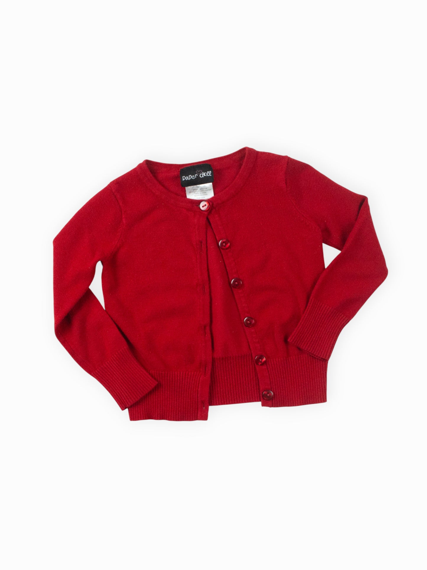 PAPER DOLL RED SWEATER - 3T