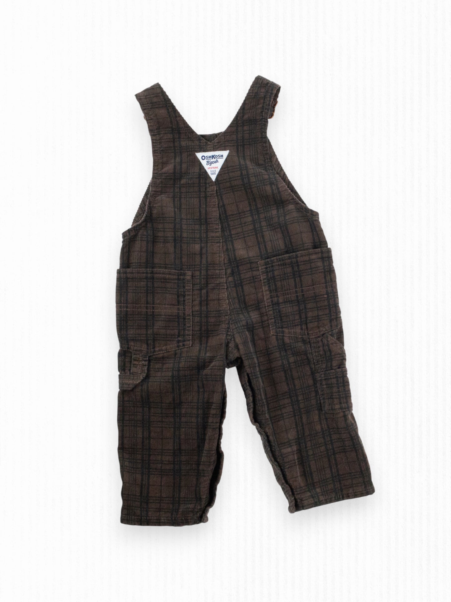 BROWN OSH KOSH OVERALLS - 9M