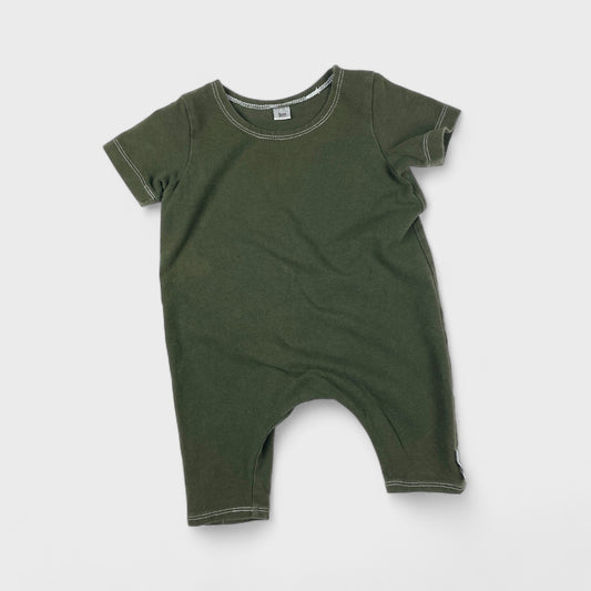 FOREST GREEN ROMPER - 9M