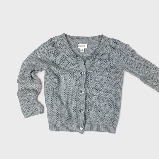 GREY KNIT SWEATER - 2T