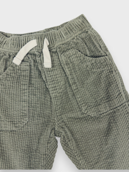 ORGANIC SAGE CORDUROY PANTS - 18M