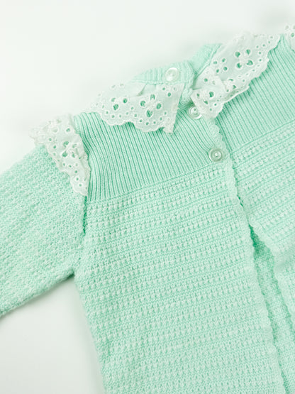 VINTAGE MINTY KNIT SWEATER - 12M