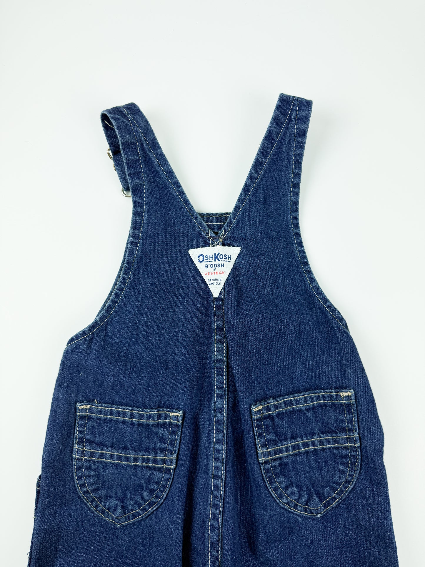 VINTAGE DARK WASH OSH KOSH OVERALLS - 9M