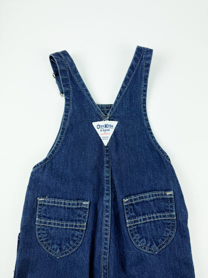 VINTAGE DARK WASH OSH KOSH OVERALLS - 9M