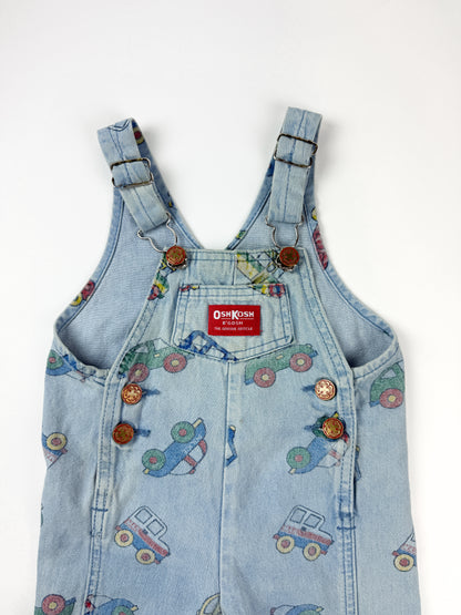 VINTAGE VEHICLE OSH KOSH OVERALLS - 18M