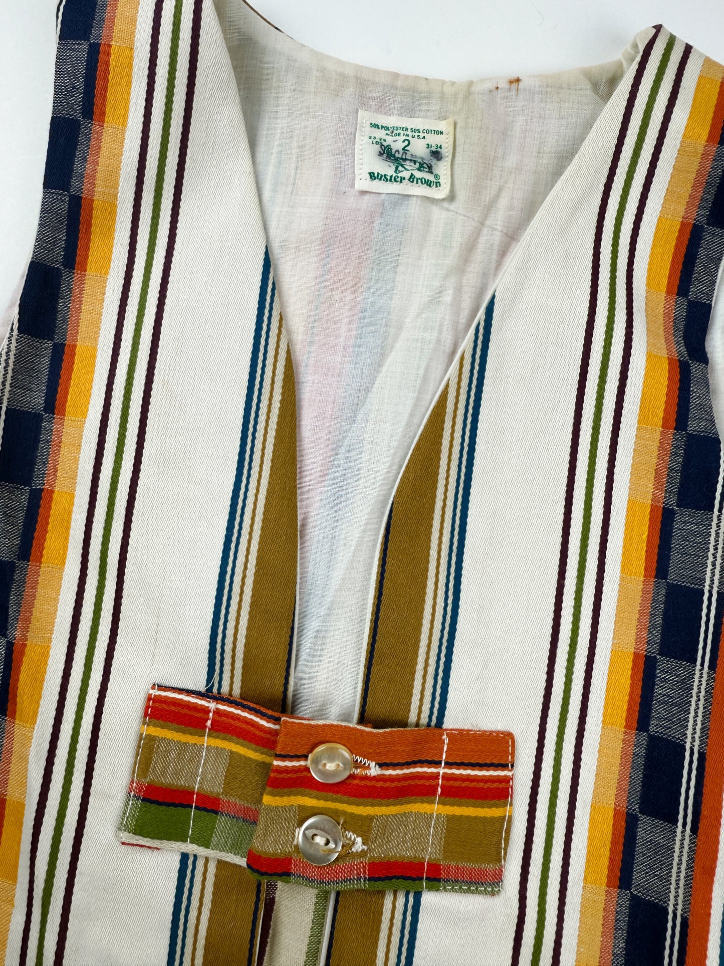 VINTAGE STRIPE VEST - 2T