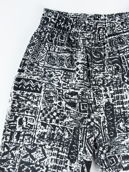 BLACK AND WHITE TODDLER PANTS - 2T