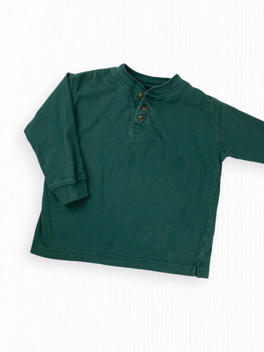 VINTAGE GREEN HENLEY - 3T
