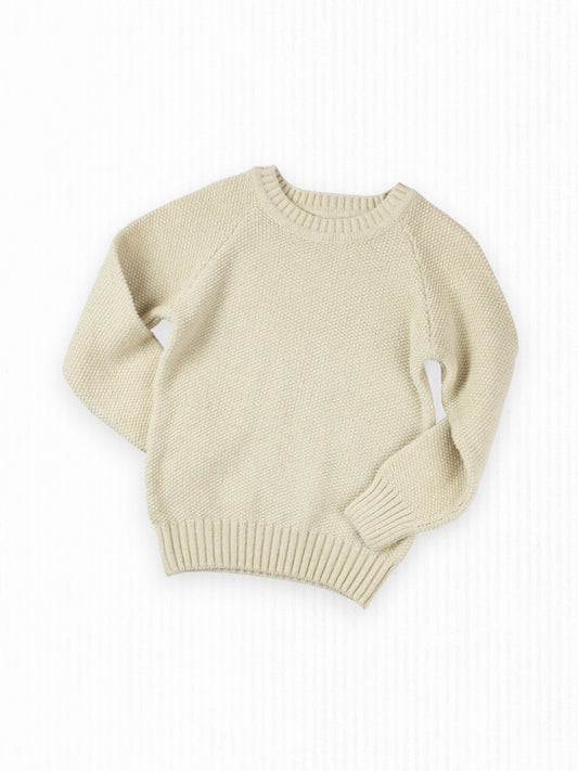 VINTAGE OATMEAL KNIT SWEATER - 4T