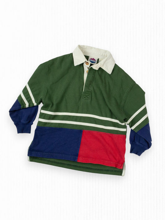 VINTAGE RUGBY COLOR BLOCK TOP - 4T