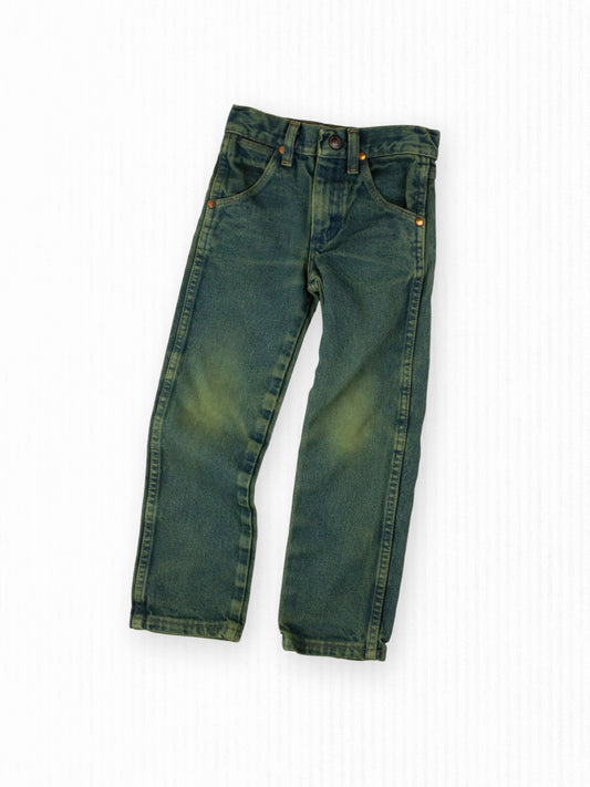 GREEN WASH WRANGLER JEANS - 5T