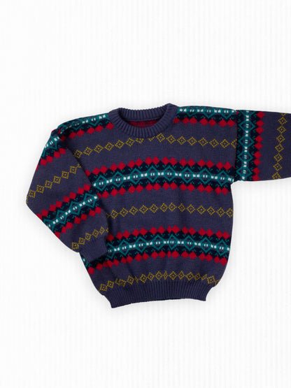 VINTAGE PURPLE CREWNECK SWEATER - 5T