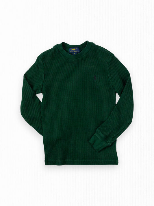 RALPH LAUREN WAFFLE TOP - 5T