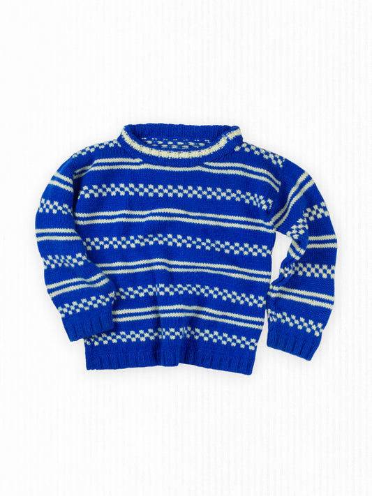 VINTAGE ROYAL BLUE CREWNECK SWEATER - 6