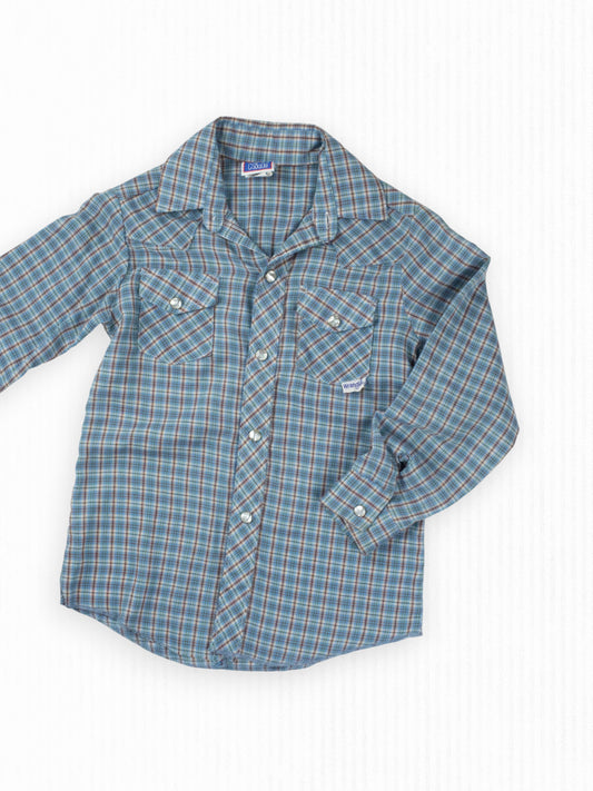 VINTAGE WRANGLER BUTTON-UP - 7