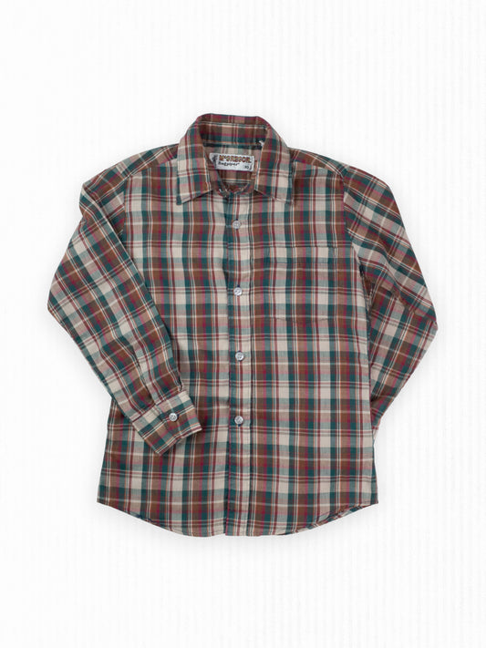 VINTAGE PLAID BUTTON-UP - 10