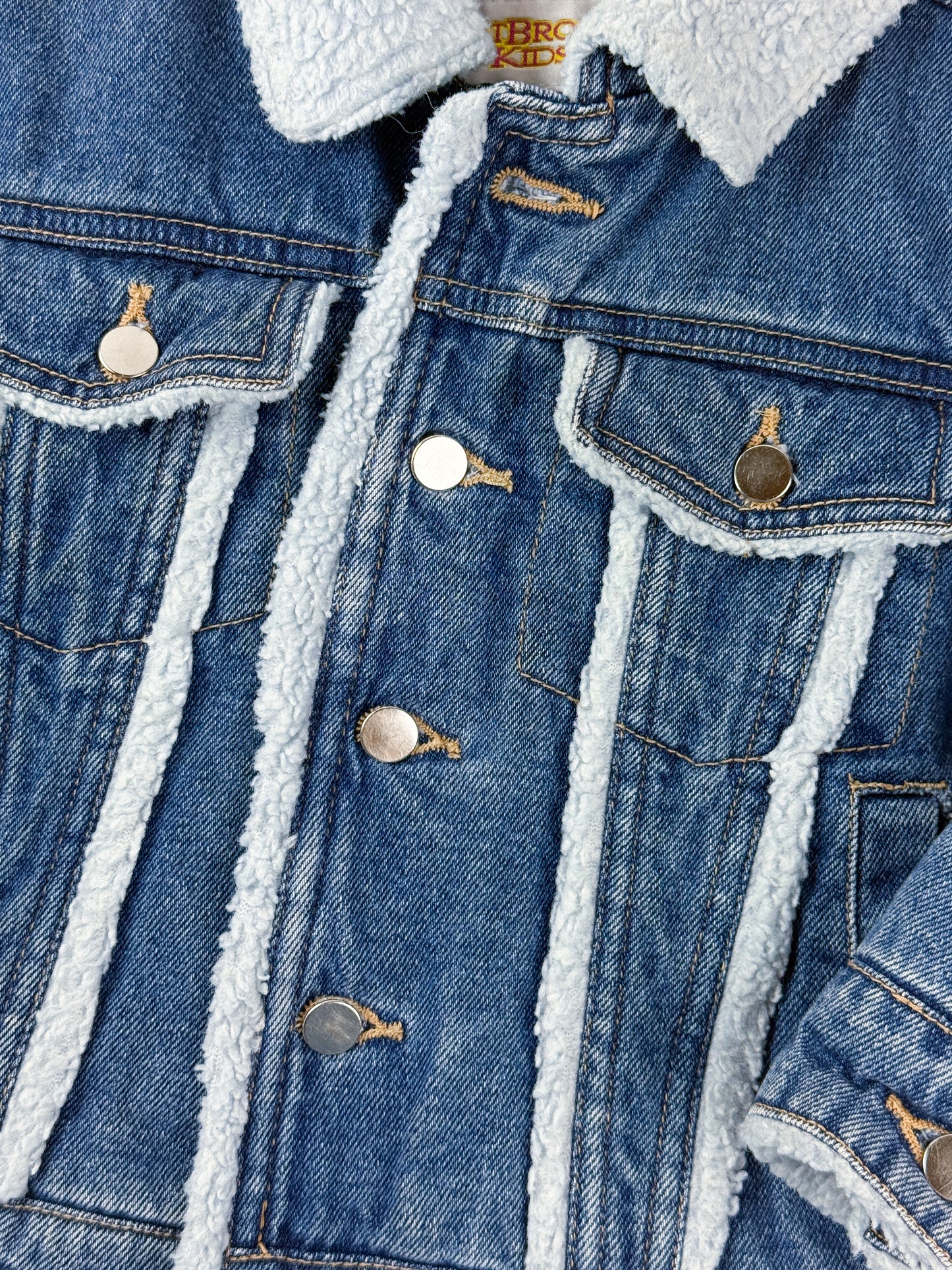 VINTAGE LINED DENIM COAT - 3T
