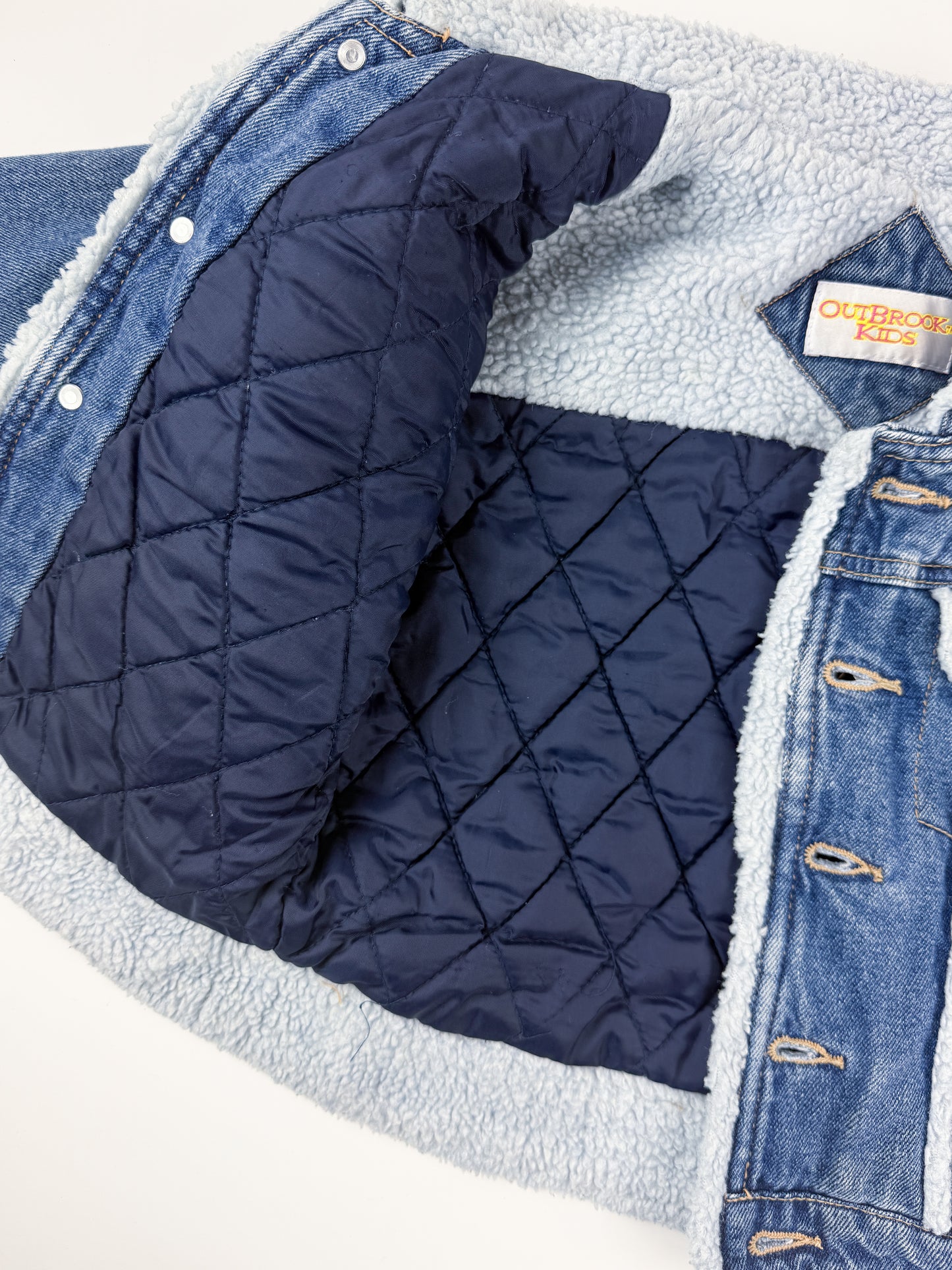 VINTAGE LINED DENIM COAT - 3T