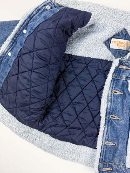 VINTAGE LINED DENIM COAT - 3T
