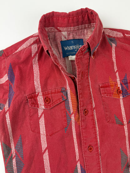 VINTAGE RED WRANGLER BUTTON-UP - 5T