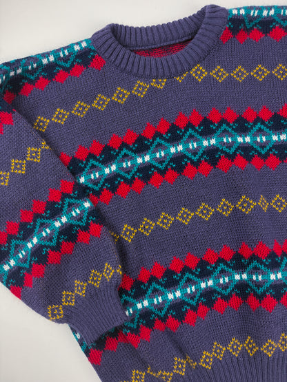 VINTAGE PURPLE CREWNECK SWEATER - 5T