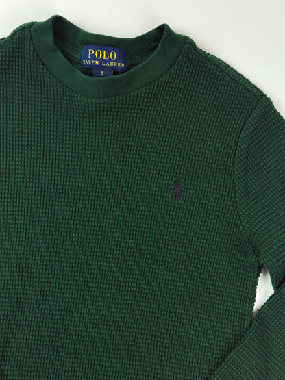 RALPH LAUREN WAFFLE TOP - 5T