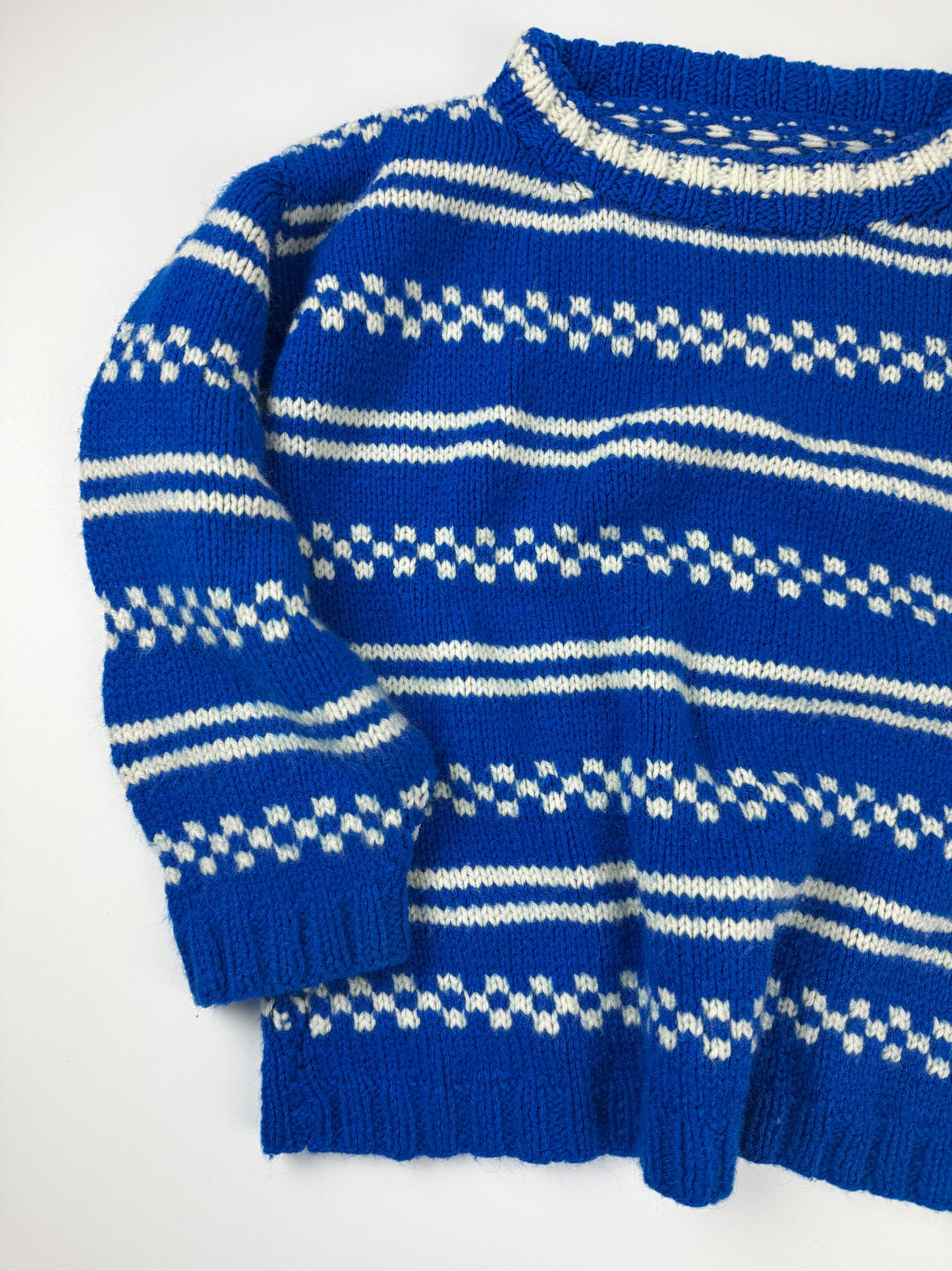 VINTAGE ROYAL BLUE CREWNECK SWEATER - 6