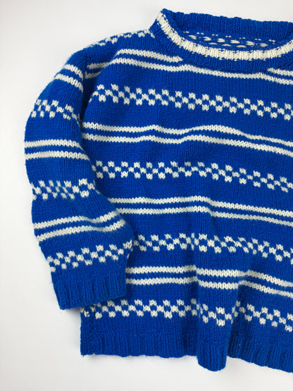 VINTAGE ROYAL BLUE CREWNECK SWEATER - 6
