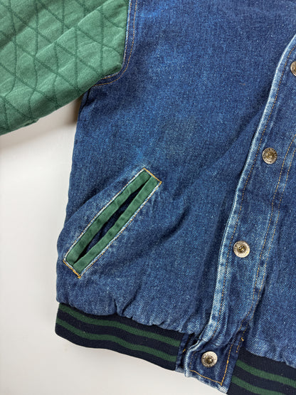 VINTAGE DENIM BOMBER JACKET - 10/12