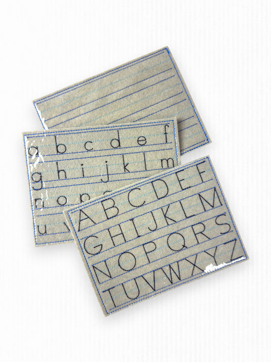 STITCHED ALPHABET TRACING PAGES