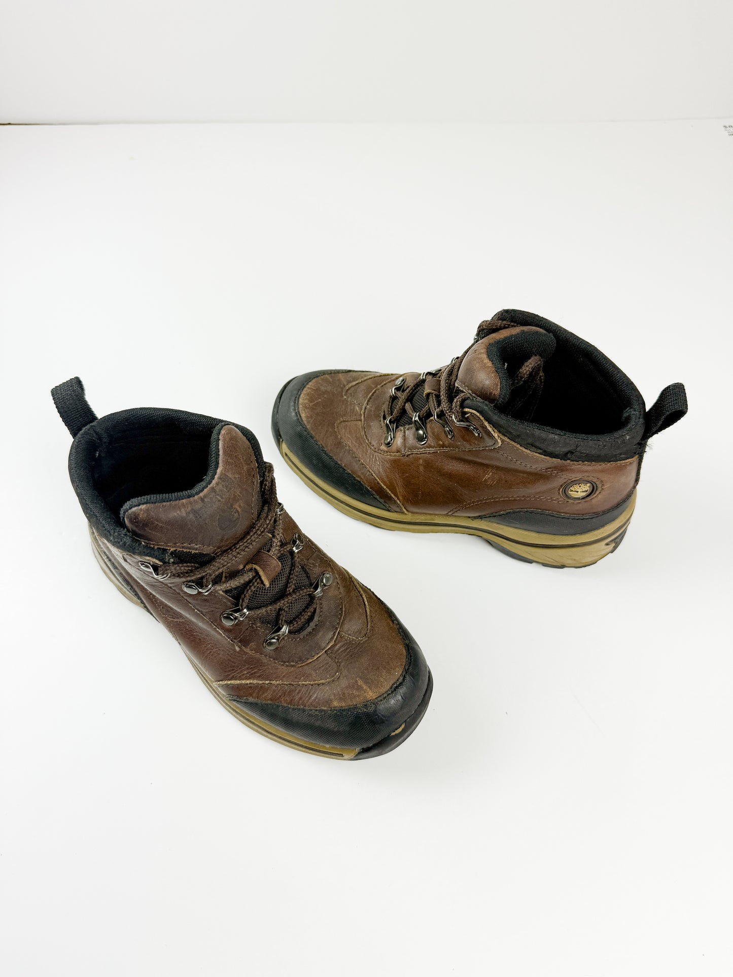 TIMBERLAND LEATHER TRAIL BOOTS - 12C