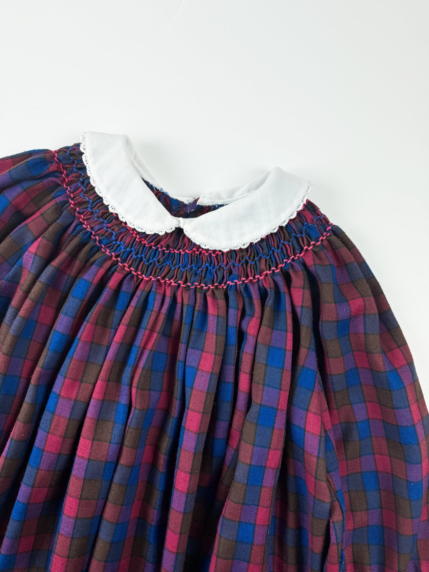 VINTAGE SMOCKERY HOLIDAY DRESS - 4T