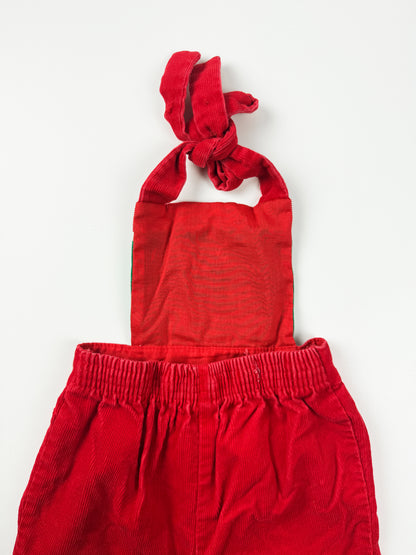 VINTAGE HOLIDAY PADDINGTON OVERALLS - 24M