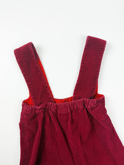 VINTAGE RED OVERALLS - 24M