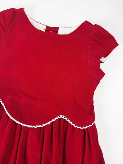 VINTAGE BAILEY BOYS RED DRESS - 4T